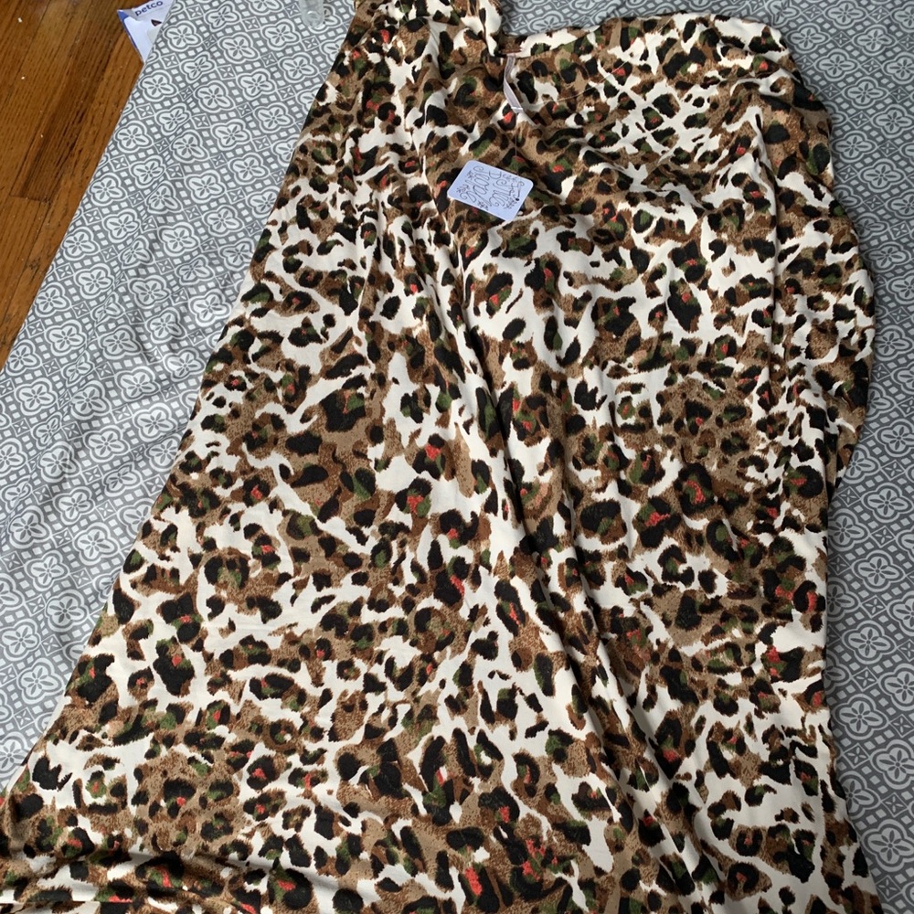 Free people cheetah printed flowy dress